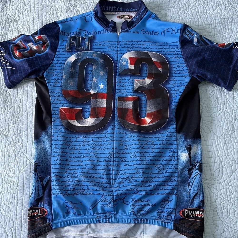 Cycling 93 USA Flag Jersey, Patriotic Spanish Cycling Team